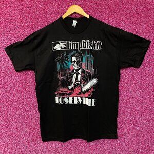 Limp Bizkit Loserville Chainsaw Zombie Tour Nu Metal T-Shirt XL
